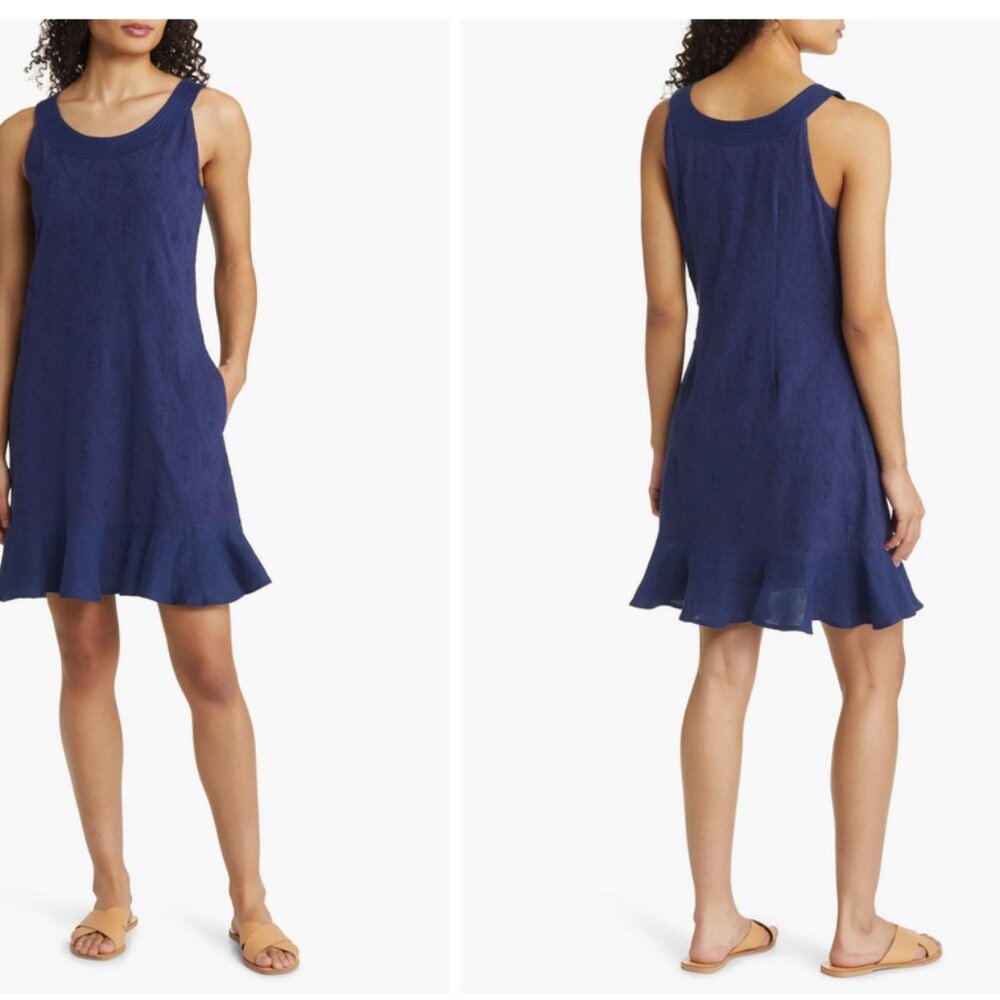 Tommy Bahama Marina Blossom Embroidered Cotton Dress